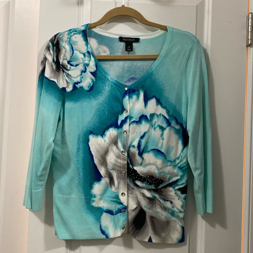WHBM 3/4 sleeve cardigan
